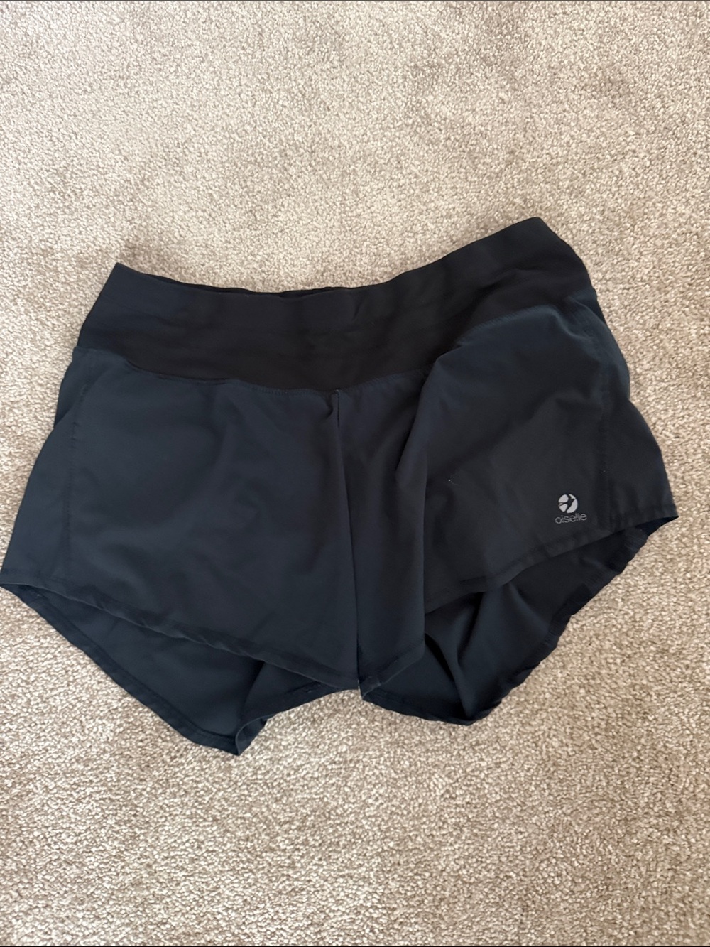Oiselle Roga Black Women's Athletic Running Shorts